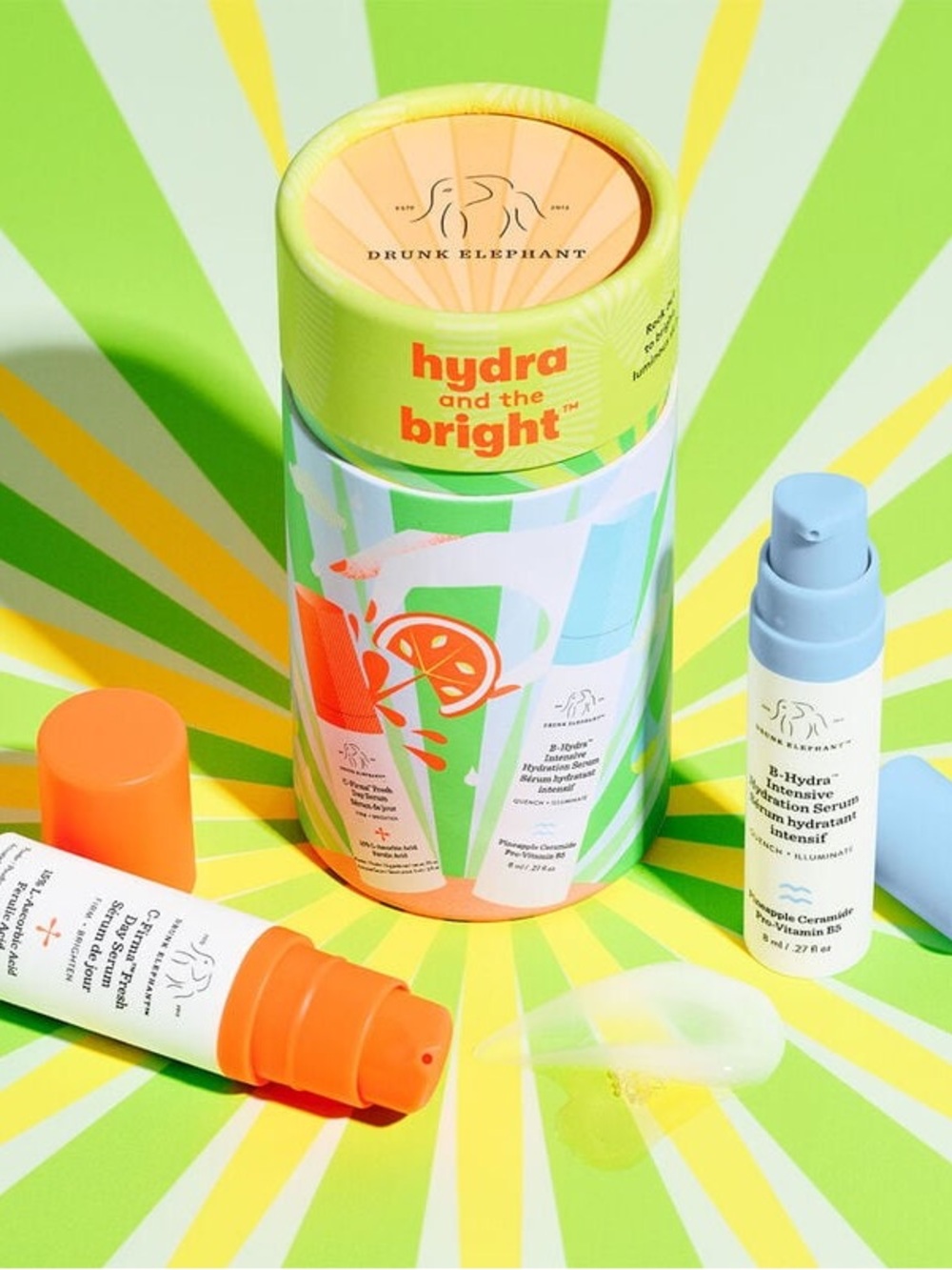 Drunk Elephant Hydra and the Bright Serum